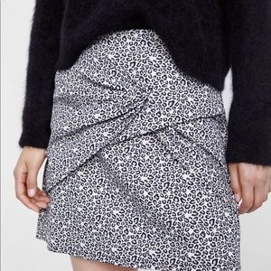 ZARA Basic Leopard Mini Skirt NWOT